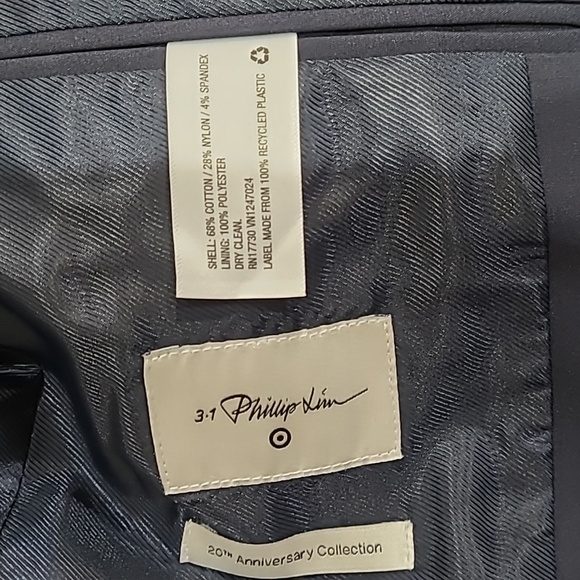 BNWT 3.1 Phillip Lim men's small navy blue blazer - Picture 8 of 8